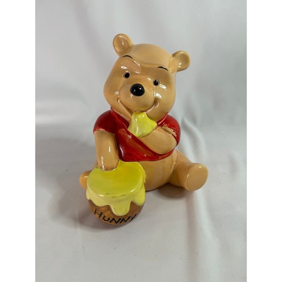 *RARE* Vintage 1980's Disney Winnie The Pooh Ceramic Coin Bank Piggy Bank - Picture 1 of 5